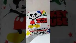 Torta Mickey Mouse cuadrada