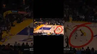 LeBron James throws an alley oop into the basket