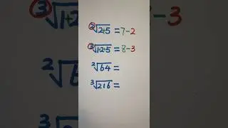 Square roots | cube root 