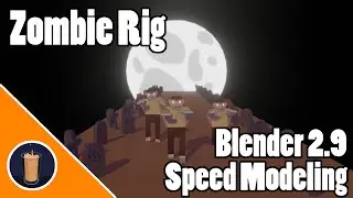 Speed Modeling A Low Poly Zombie and Rigging it | Blender 2.9 | Timelapse
