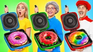 Reto De Cocina Yo vs Abuela | Gadgets y Trucos Secretos Fáciles de Multi DO Challenge