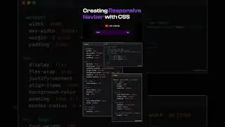 Creating a Responsive Navigation Bar with css #shorts #viral
