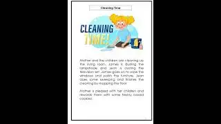 Cleaning Time #storylistening #listeningandlearning  #englishstoryreading  #listeningactivity