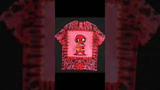 Deadpool Tie Dye Art #shorts #tiedyedesigns #tiedyepatterns