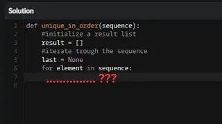 Coding Challenge in PYTHON | Unique Order
