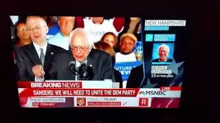 Bernie Sanders Wins New Hampshire Primary