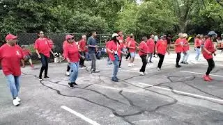 K-SQUAD & Sassy Seniors linedance to 'Blow The Whistle' at the MLK Center Block Party 2024.