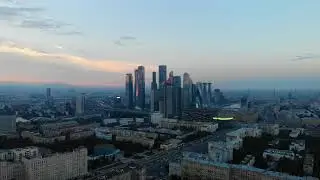 Москва 2020 с квадрокоптера 4К