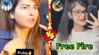 free fire vs pubg new video 2023 😆 attitude shayari pubg vs free fire 