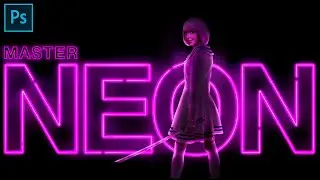 Easy Neon Logo, Rim Light and Color Grading in Photoshop