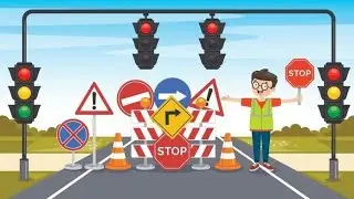 Road transport | School project | Traffic Signal & signs school project for class 1 - 3 |Road safety