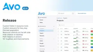 Avo 2.12 for Rails - Use custom resources for has_many, fields in resource tools, and so much more