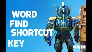 WORD FIND SHORTCUT KEY 