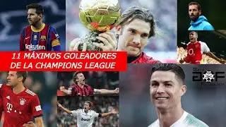 TOP MÁXIMOS GOLEADORES CHAMPIONS LEAGUE/ EL GATO FUTBOLISTA