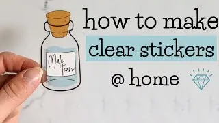 How to make clear stickers @ home | Amazing!!