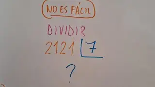 Quickly divide 2121 by 7