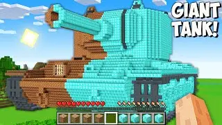 I found DOUBLE DIRT vs DIAMOND TANK in Minecraft! Which GIANT TANK is  BETTER?