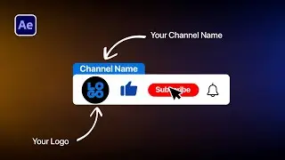 Fully Customizable Youtube Subscribe button After Effects Template