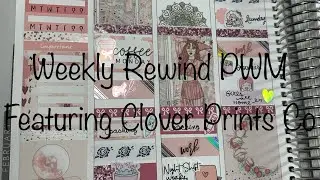 Rewind Weekly Plan with Me in my Erin Condren Ft. Clover Prints Co