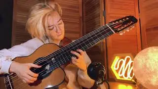 Playing my 10 string guitar..