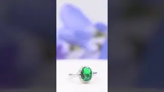 Custom Emerald and diamond ring by ATL Custom Jewelers #customjewelry #diamond #jewelry