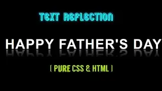 CSS Text Reflection Effects | CSS & HTML |