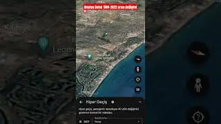 #antalya #belek  1984-2022 yılları arası yıl yıl uydu görüntüsü. hiper geçiş #googleearth #uydu #3d