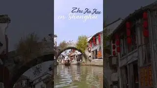 Best Place for a Boat ride! 📍Zhujiajiao, The Ancient Water Town in China!🇨🇳 #shorts #travelvlog