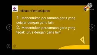 Matematika Kelas VIII: Persamaan garis yang sejajar dan tegak lurus dengan garis yang lain
