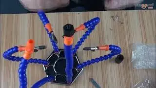6 Flexible Arms Soldering Vise Helping Hands Third Hand PCB Repair Fixture