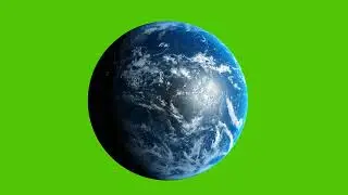 Earth Rotation Loop Green Screen || Earth Rotation Loop
