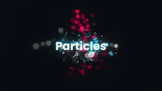 Particles text reveal in After Effects