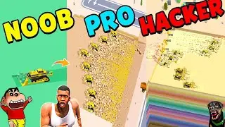 SHINCHAN NOOB VS PRO VS HACKER IN Dig Tycoon Idle with franklin & chop | Dream Squad Op