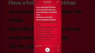 Holly Jolly Christmas -sped up #fypシ #spedups #lyrics #spedupsounds #spotify #spedup