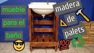 EASY bathroom furniture with pallets and FREE 👈😎