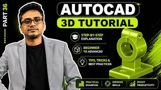 AutoCAD 3D Tutorial for Beginners || AutoCAD 3D modeling mechanical || AutoCAD 2025 Tutorial