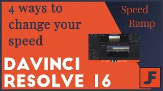 Davinci Resolve 16 Change Clip Speed - 4 Ways to Change your Speed