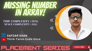 MissingNumberinArray|Java|Array|Dsa|PlacementPreparation|leetcode_268|geeksforgeeks|FullExplanation.