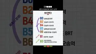 [⏰1분세종] 세종시 바로타(BRT버스) 노선 총정리