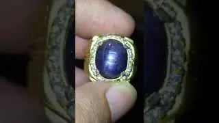 blue sapphire burma ring silver handmade / gemstones / batu permata / wa 081999439808