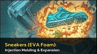 ✨ Sneakers (EVA Foam): Injection Molding & Expansion