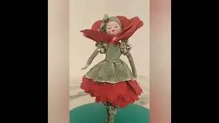 Ватная Игрушка Девочка Мак