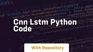 cnn lstm python code
