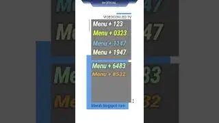 Videocon LCD, LED TV Service Menu Codes #servicemenu #servicemode #Videocon