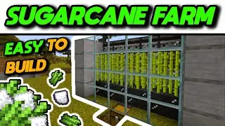 EASIEST Automatic AFK Sugarcane Farm Tutorial (Java & Bedrock) - Minecraft 1.20
