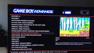 RetroPie Gameboy Advance game list