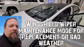 Windshield wipers maintenance mode and replacement the Toyota Prius and other Toyotas