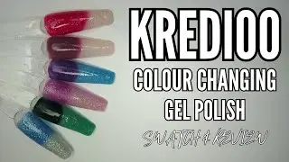 KREDIOO THERMAL COLOUR CHANGING GEL POLISH COLLECTION FROM AMAZON! They're So Magical!!