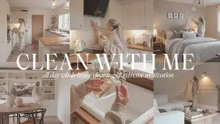 CLEAN WITH ME | all day deep cleaning + extreme cleaning motivation *2024*