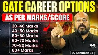 GATE : Career Options as per Marks | Score wise | GATE Marks Vs Rank